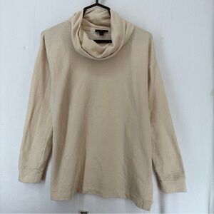 J Crew Turtleneck Pullover Sweater Size S Beige